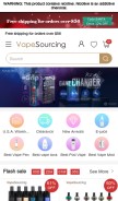 How vapesourcing.com looks like on a mobile device such as an iPhone.