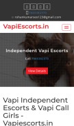 How vapiescorts.in looks like on a mobile device such as an iPhone.