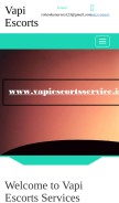 How vapiescortsservice.in looks like on a mobile device such as an iPhone.
