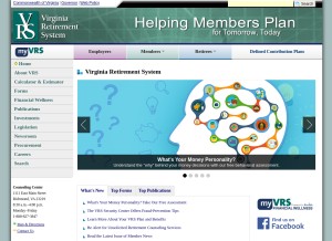 How varetire.org looks like on a tablet such as an iPad.