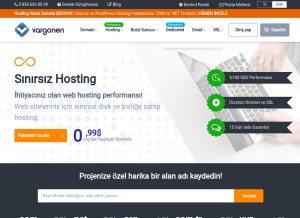 How vargonen.net looks like on a tablet such as an iPad.