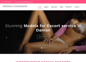 How varshachowdary.com looks like on a tablet such as an iPad.