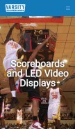 How varsityscoreboards.com looks like on a mobile device such as an iPhone.