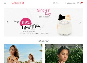 How vascara.com looks like on a tablet such as an iPad.