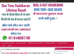 How vashikaranfamouspandit.com looks like on a tablet such as an iPad.