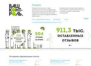 How vashkontrol.ru looks like on a tablet such as an iPad.