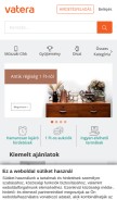 How vatera.hu looks like on a mobile device such as an iPhone.