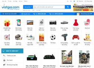 How vatgia.com looks like on a tablet such as an iPad.