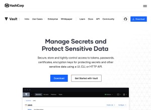 How vaultproject.io looks like on a tablet such as an iPad.