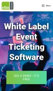 How vbotickets.com looks like on a mobile device such as an iPhone.