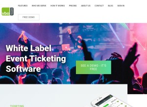 How vbotickets.com looks like on a tablet such as an iPad.