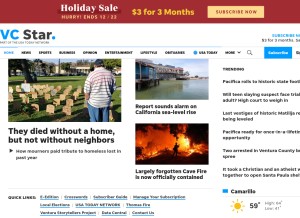 How vcstar.com looks like on a tablet such as an iPad.
