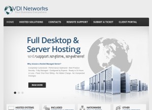 How vdinetworks.com looks like on a tablet such as an iPad.