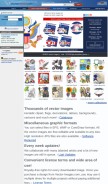 How vector-images.com looks like on a mobile device such as an iPhone.