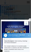 How veenadevelopers.com looks like on a mobile device such as an iPhone.