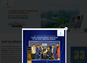 How veenadevelopers.com looks like on a tablet such as an iPad.