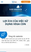 How vegacdn.vn looks like on a mobile device such as an iPhone.