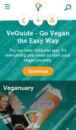 How vegansociety.com looks like on a mobile device such as an iPhone.