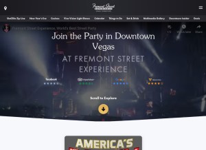 How vegasexperience.com looks like on a tablet such as an iPad.