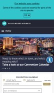 How vegasmeansbusiness.com looks like on a mobile device such as an iPhone.