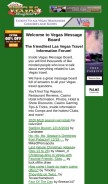 How vegasmessageboard.com looks like on a mobile device such as an iPhone.