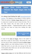 How vegasslotsonline.casino looks like on a mobile device such as an iPhone.