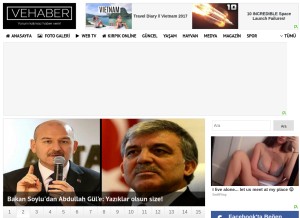 How vehaber.org looks like on a tablet such as an iPad.