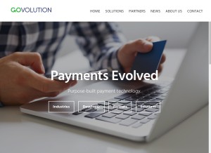 How velocitypayment.com looks like on a tablet such as an iPad.