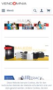 How vendomnia.com looks like on a mobile device such as an iPhone.