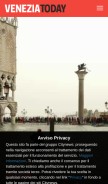 How veneziatoday.it looks like on a mobile device such as an iPhone.