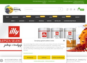 How venosa.pl looks like on a tablet such as an iPad.
