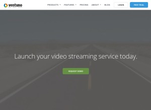 How ventunotech.com looks like on a tablet such as an iPad.