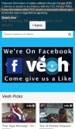 How veoh.com looks like on a mobile device such as an iPhone.