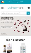 How verbeterhaar.nl looks like on a mobile device such as an iPhone.