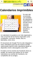 How vercalendario.info looks like on a mobile device such as an iPhone.
