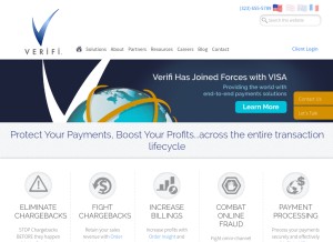 How verifi.com looks like on a tablet such as an iPad.