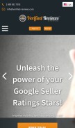 How verified-reviews.com looks like on a mobile device such as an iPhone.