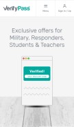 How verifypass.com looks like on a mobile device such as an iPhone.