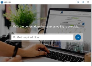 How verisign.net looks like on a tablet such as an iPad.