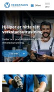 How verkstadsutrustning.com looks like on a mobile device such as an iPhone.