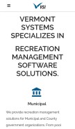 How vermontsystems.com looks like on a mobile device such as an iPhone.
