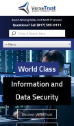 How versatrust.com looks like on a mobile device such as an iPhone.