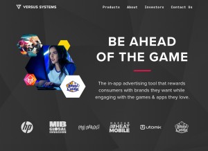 How versussystems.com looks like on a tablet such as an iPad.