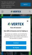 How vertexinc.com looks like on a mobile device such as an iPhone.