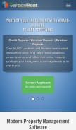How verticalrent.com looks like on a mobile device such as an iPhone.