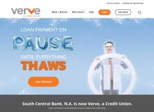 How verveacu.com looks like on a tablet such as an iPad.