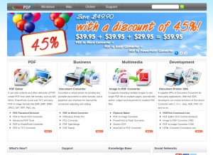 How verypdf.com looks like on a tablet such as an iPad.