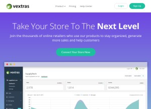 How vextras.com looks like on a tablet such as an iPad.