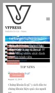 How vfpress.vn looks like on a mobile device such as an iPhone.