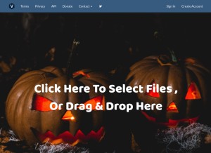 How vgy.me looks like on a tablet such as an iPad.